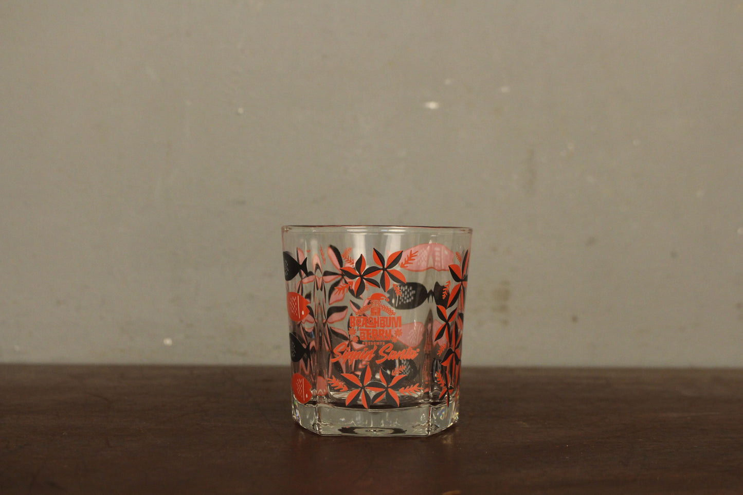 Pair of Beachbum "Sippin Santa" Double Rocks Glasses