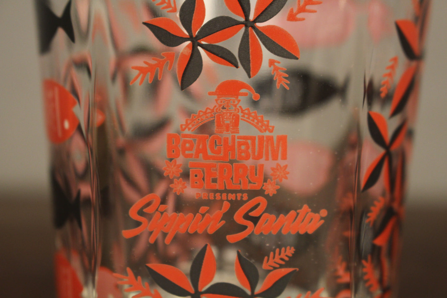 Pair of Beachbum "Sippin Santa" Double Rocks Glasses