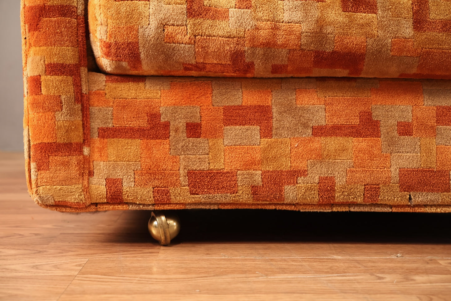 Large Selig Orange Tetris Sofa - ONLINE ONLY