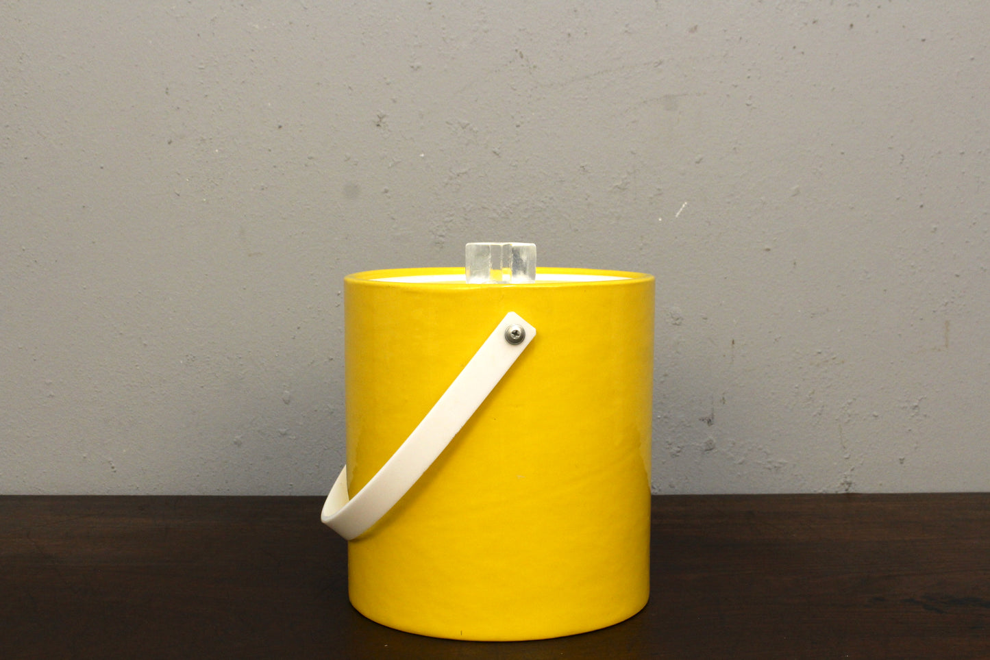 Yellow Vinyl Ice Bucket