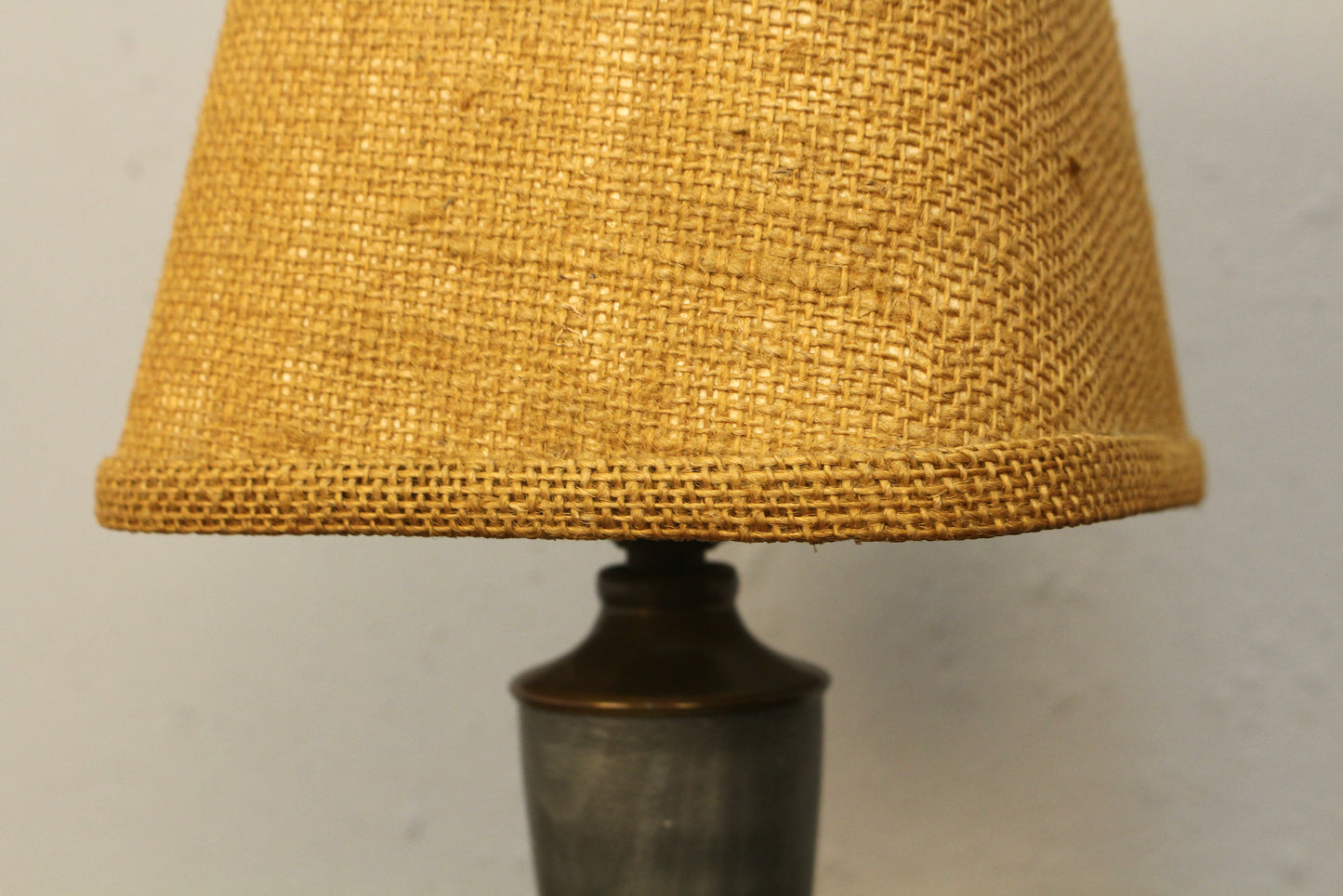 Petite Gray & Glass Table Lamp