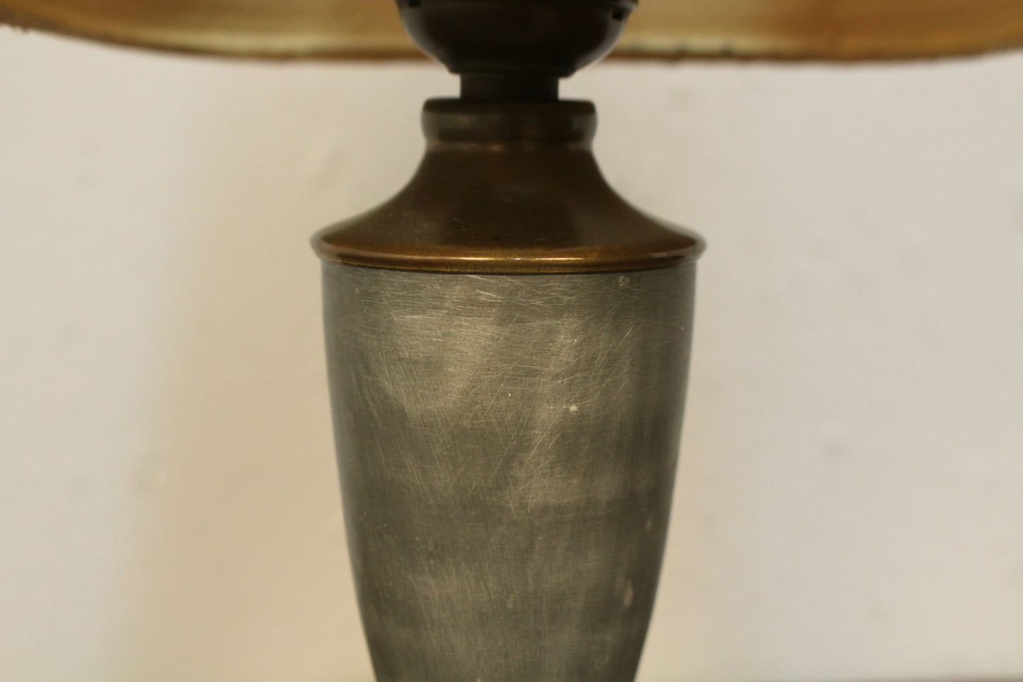 Petite Gray & Glass Table Lamp