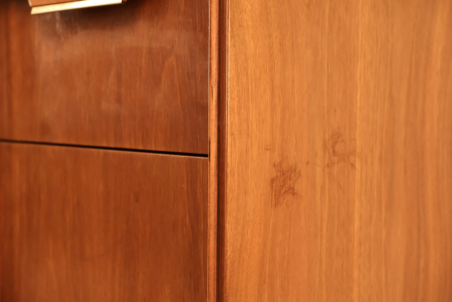 Basic-Witz Walnut & Laminate 6-Drawer Dresser