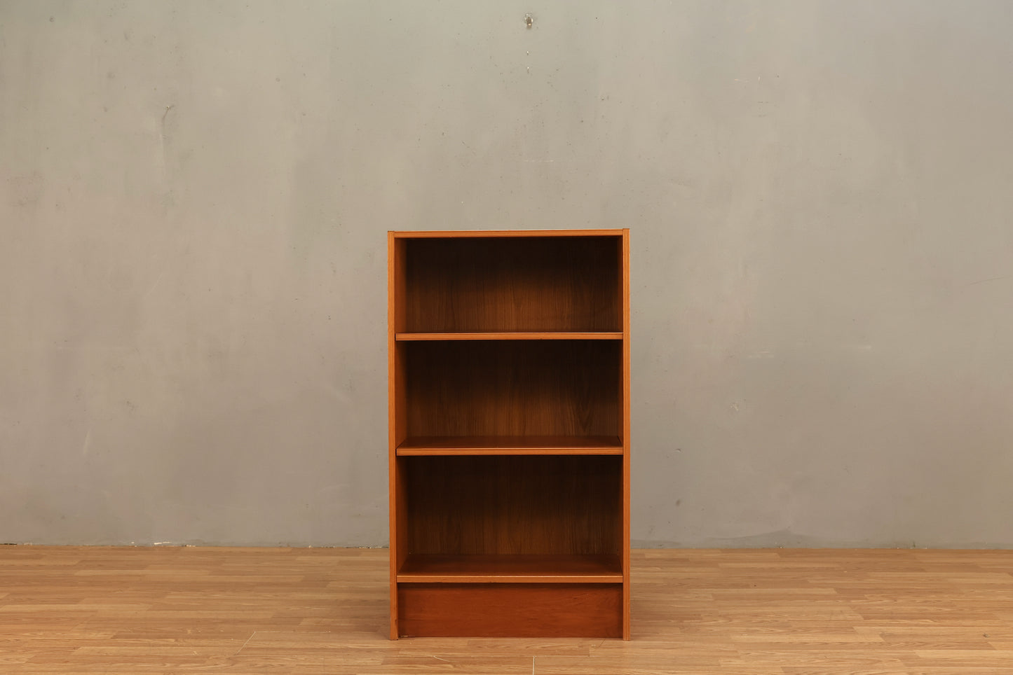 Compact Teak 3-Tier Bookshelf