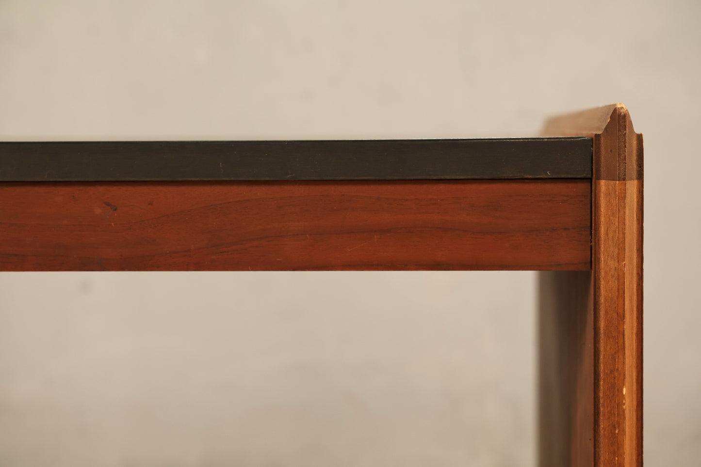 Lane Walnut & Gray Laminate End Table