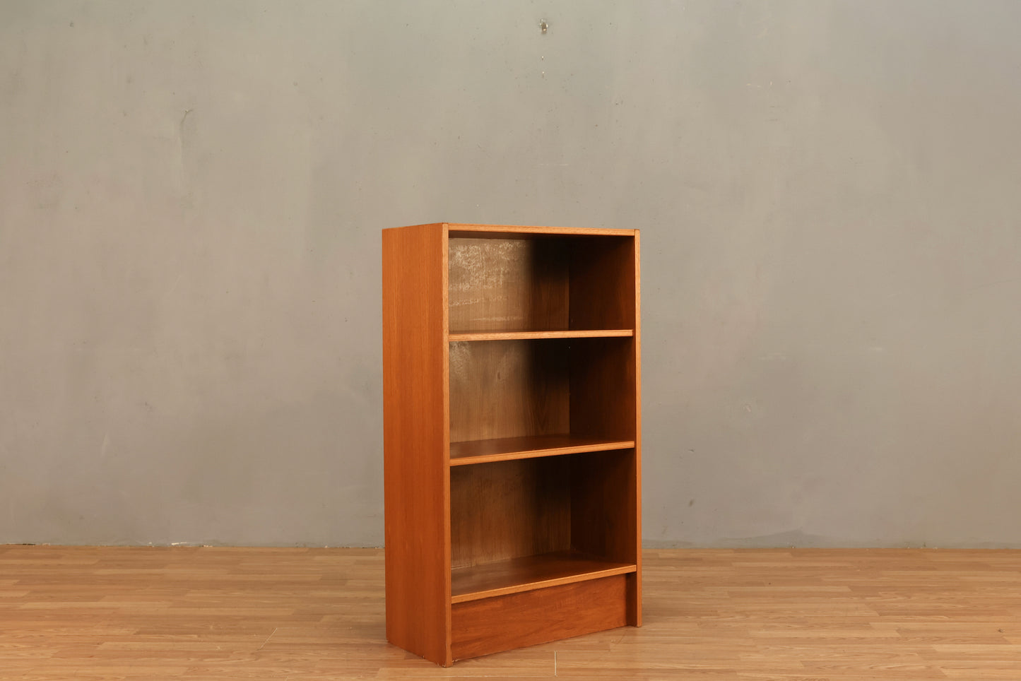 Compact Teak 3-Tier Bookshelf