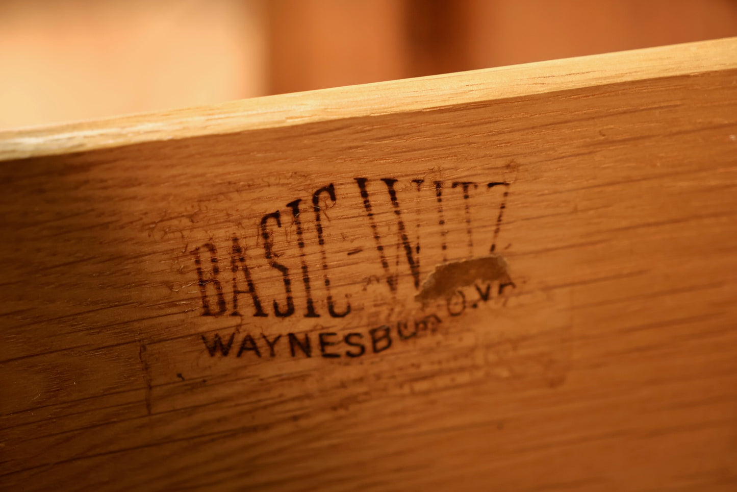 Basic-Witz Walnut & Laminate 6-Drawer Dresser