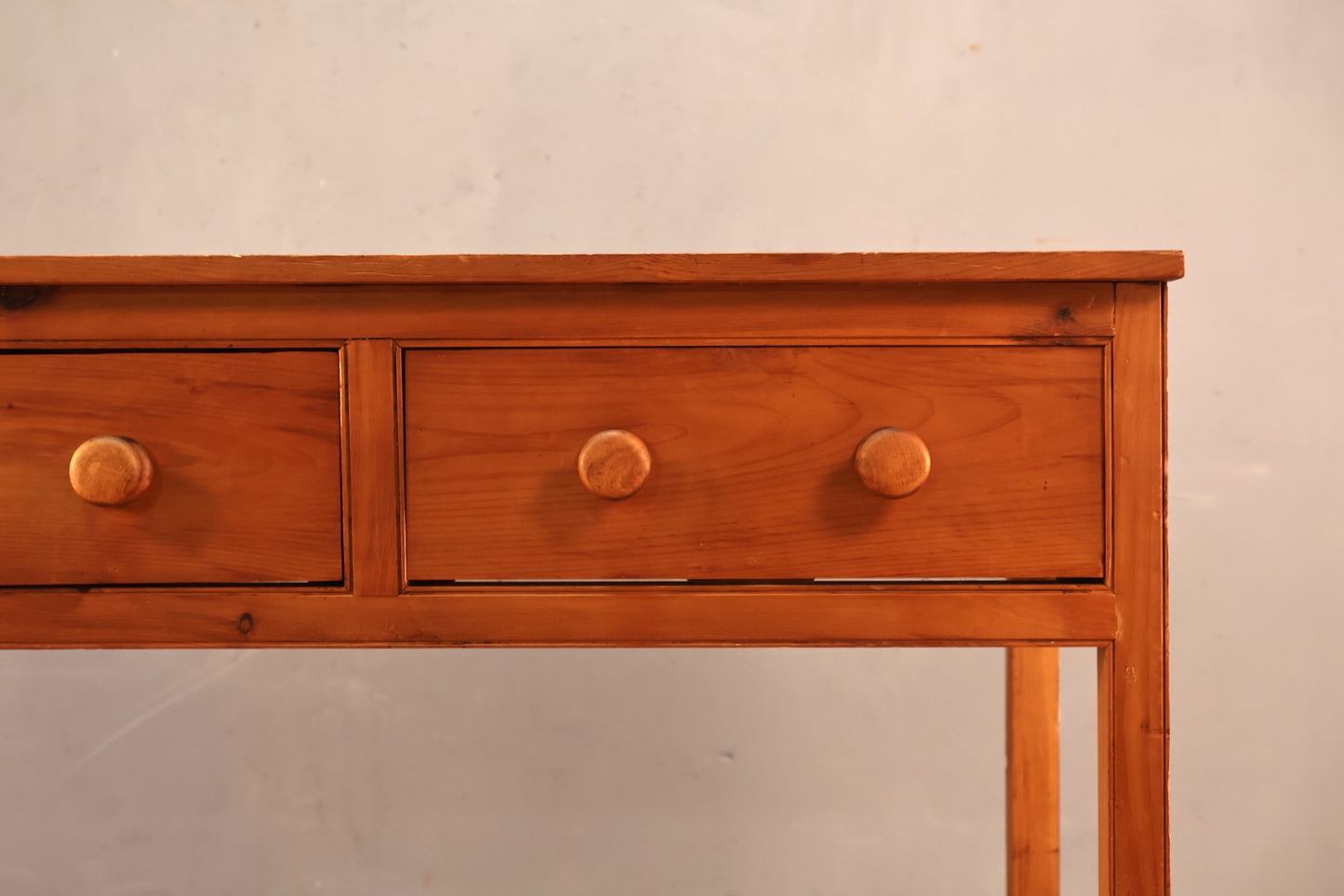 Country Pine 3-Drawer Console Table - ONLINE ONLY