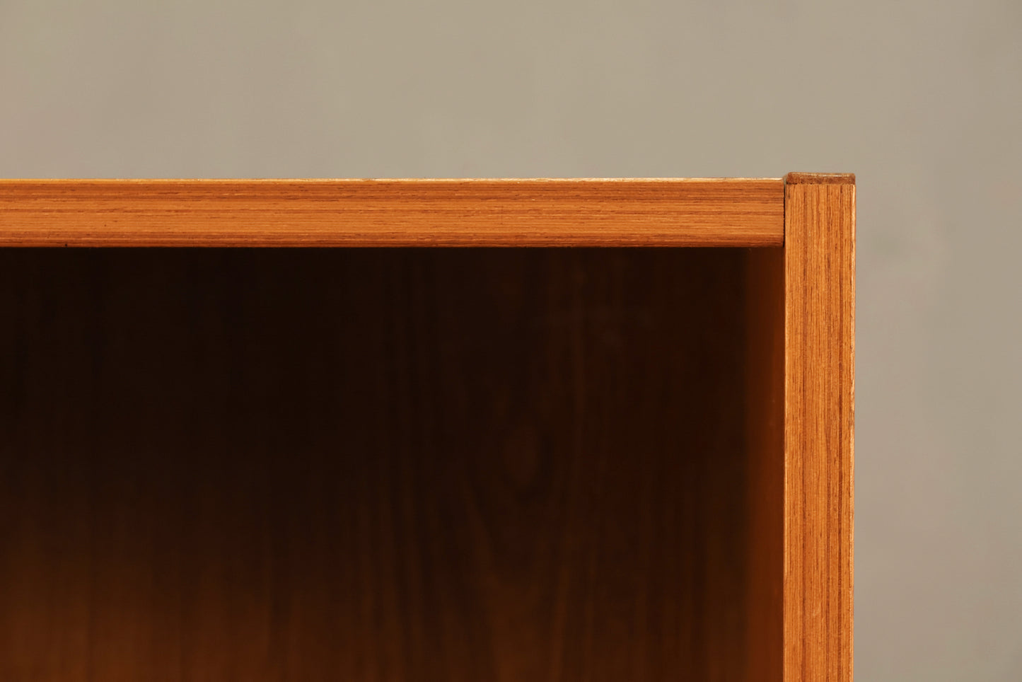 Compact Teak 3-Tier Bookshelf