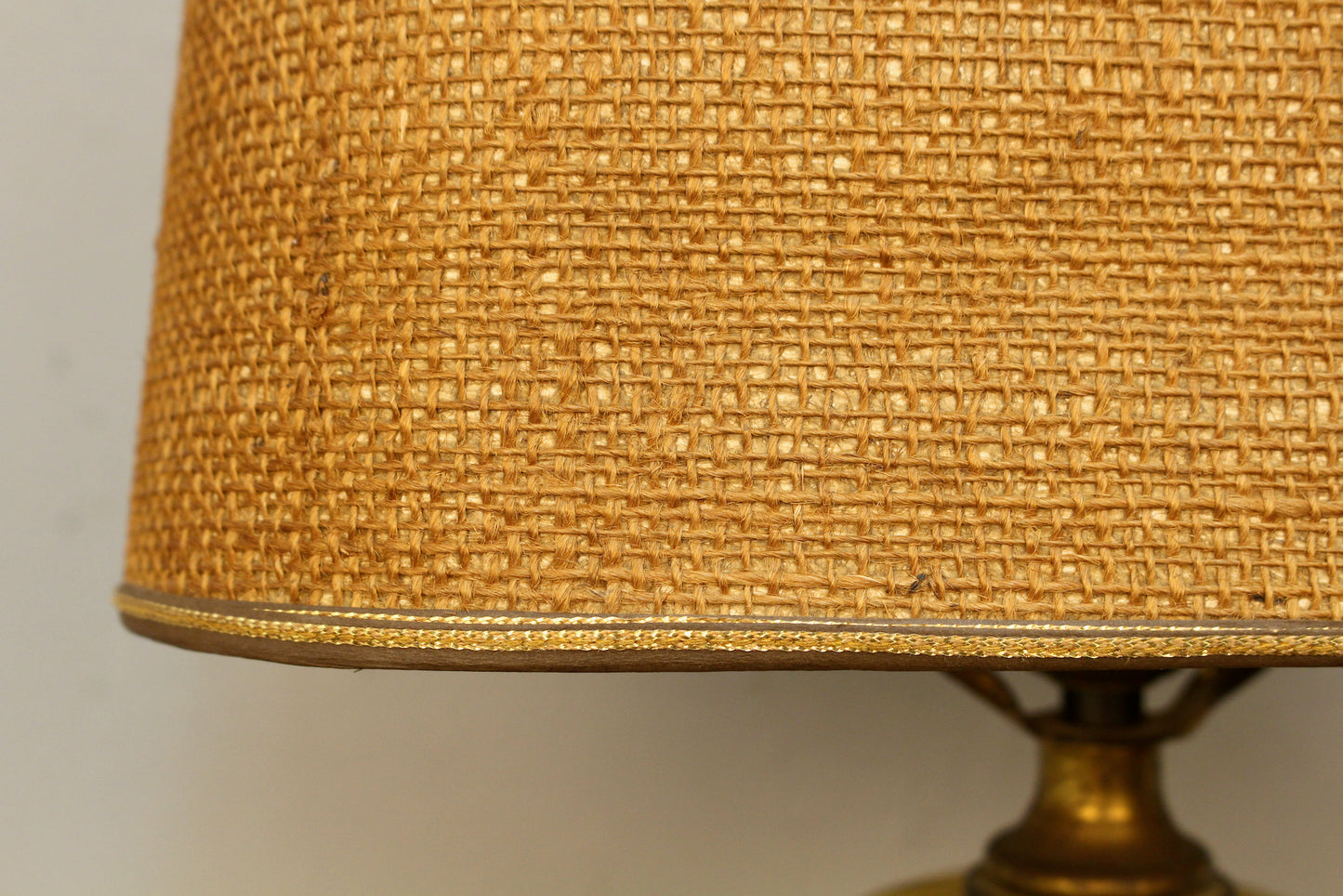 Amber Glass & Marble Table Lamp