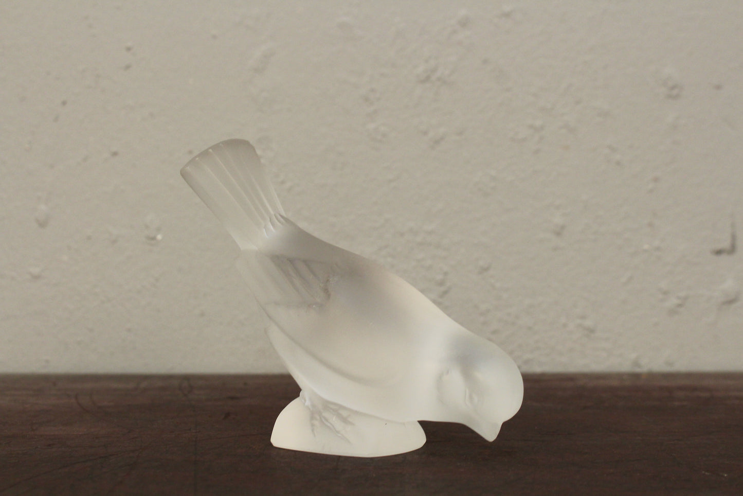 Trio of Lalique Crystal Sparrows