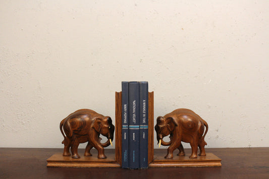 Pair of Indian Elephant Bookends