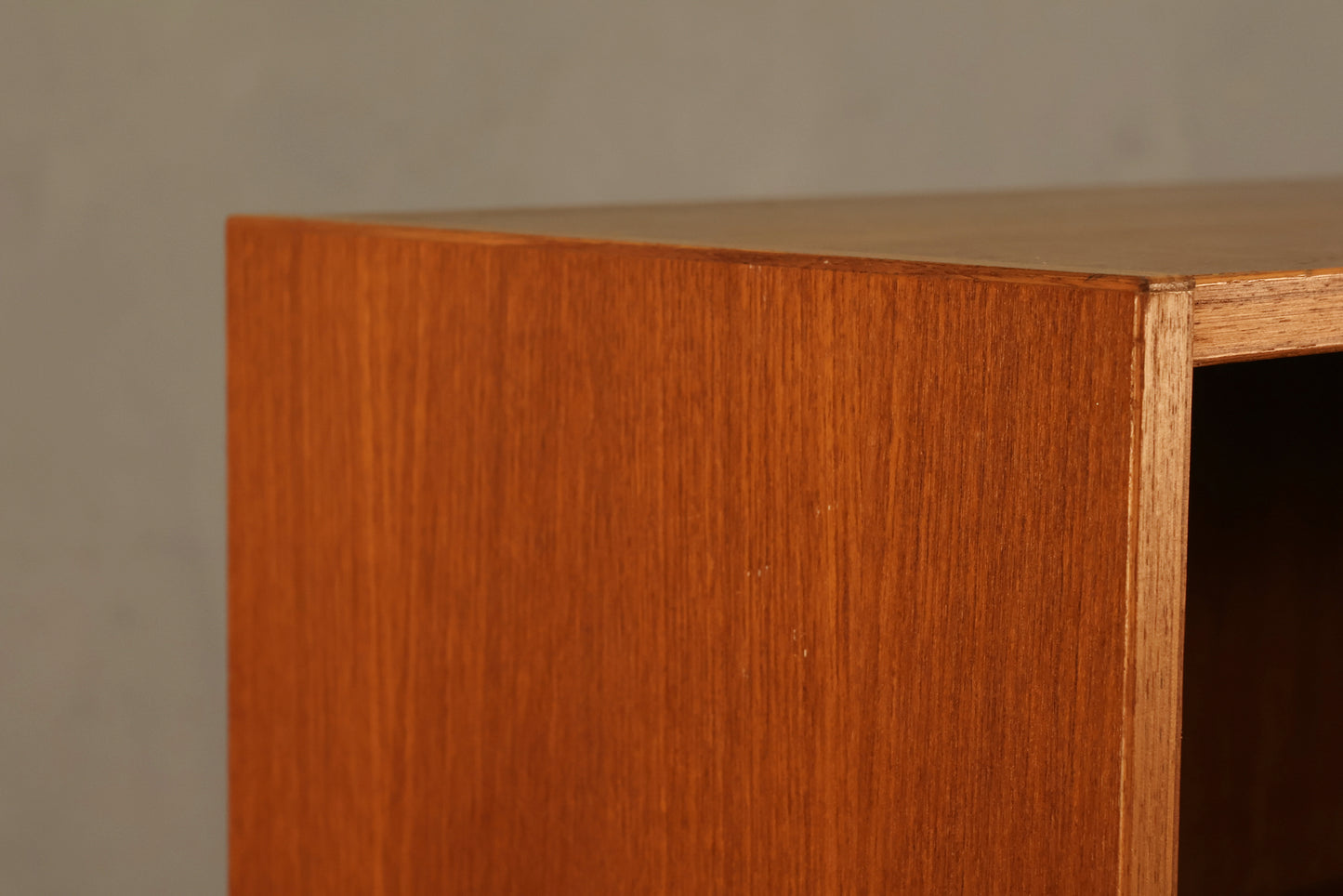 Compact Teak 3-Tier Bookshelf