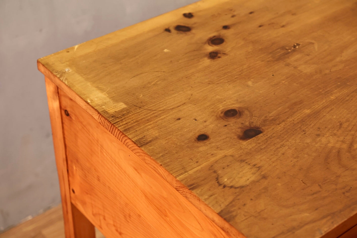Country Pine 3-Drawer Console Table - ONLINE ONLY