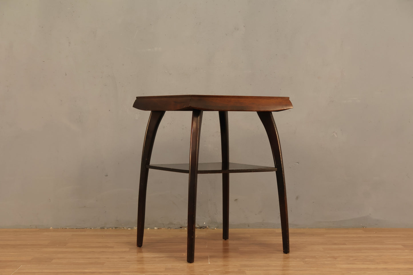 Mid Century Mahogany 2-Tier End Table