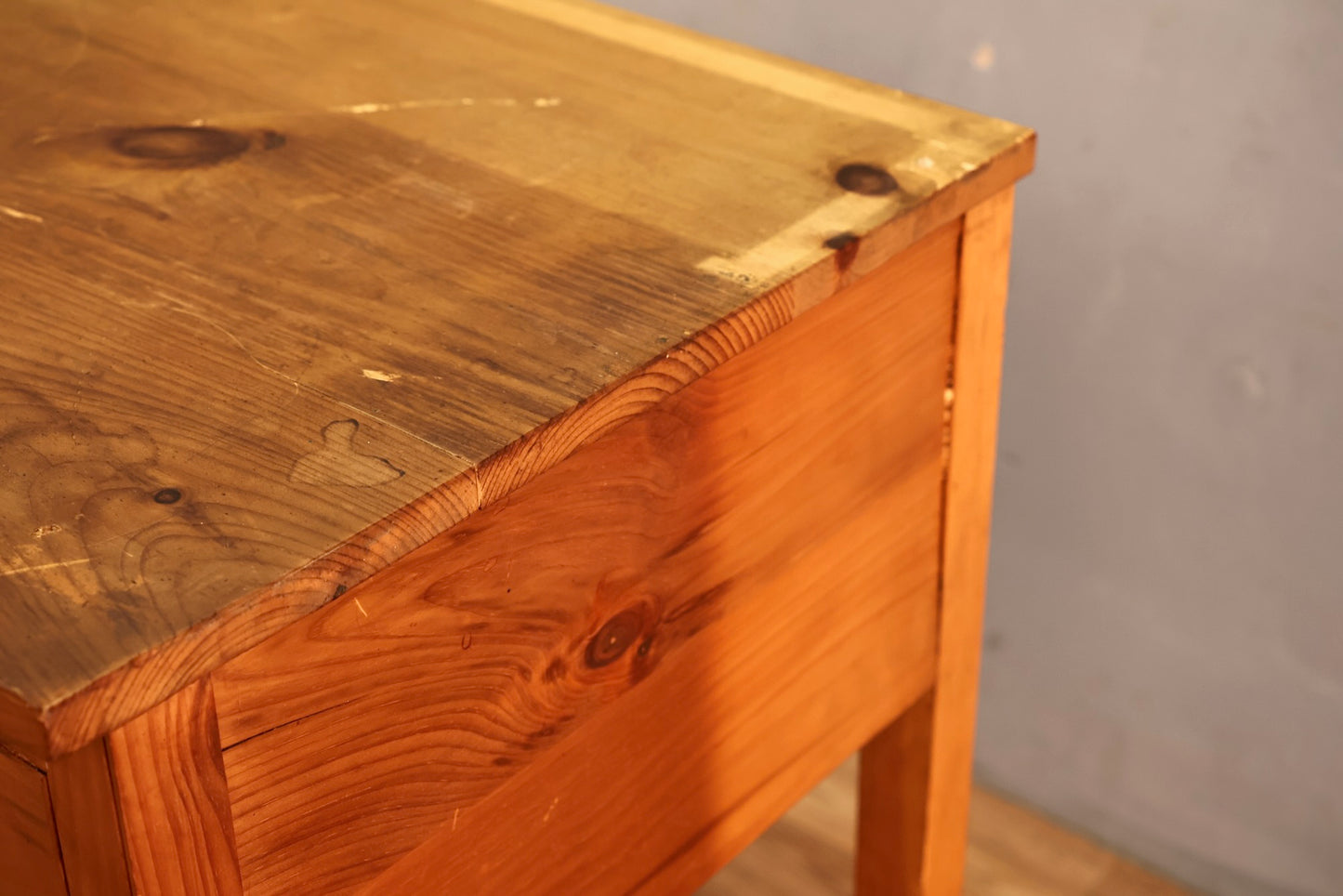 Country Pine 3-Drawer Console Table - ONLINE ONLY