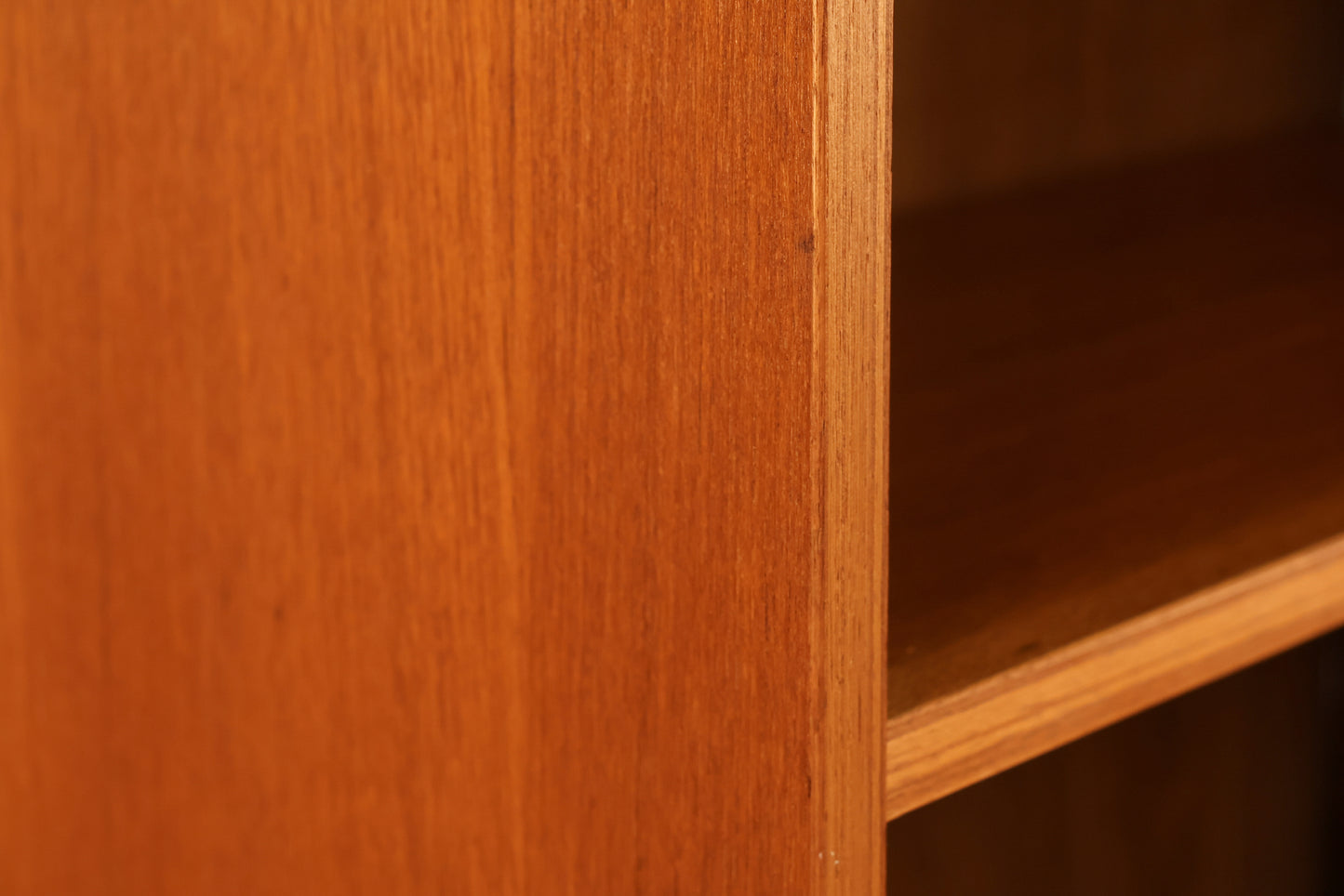 Compact Teak 3-Tier Bookshelf