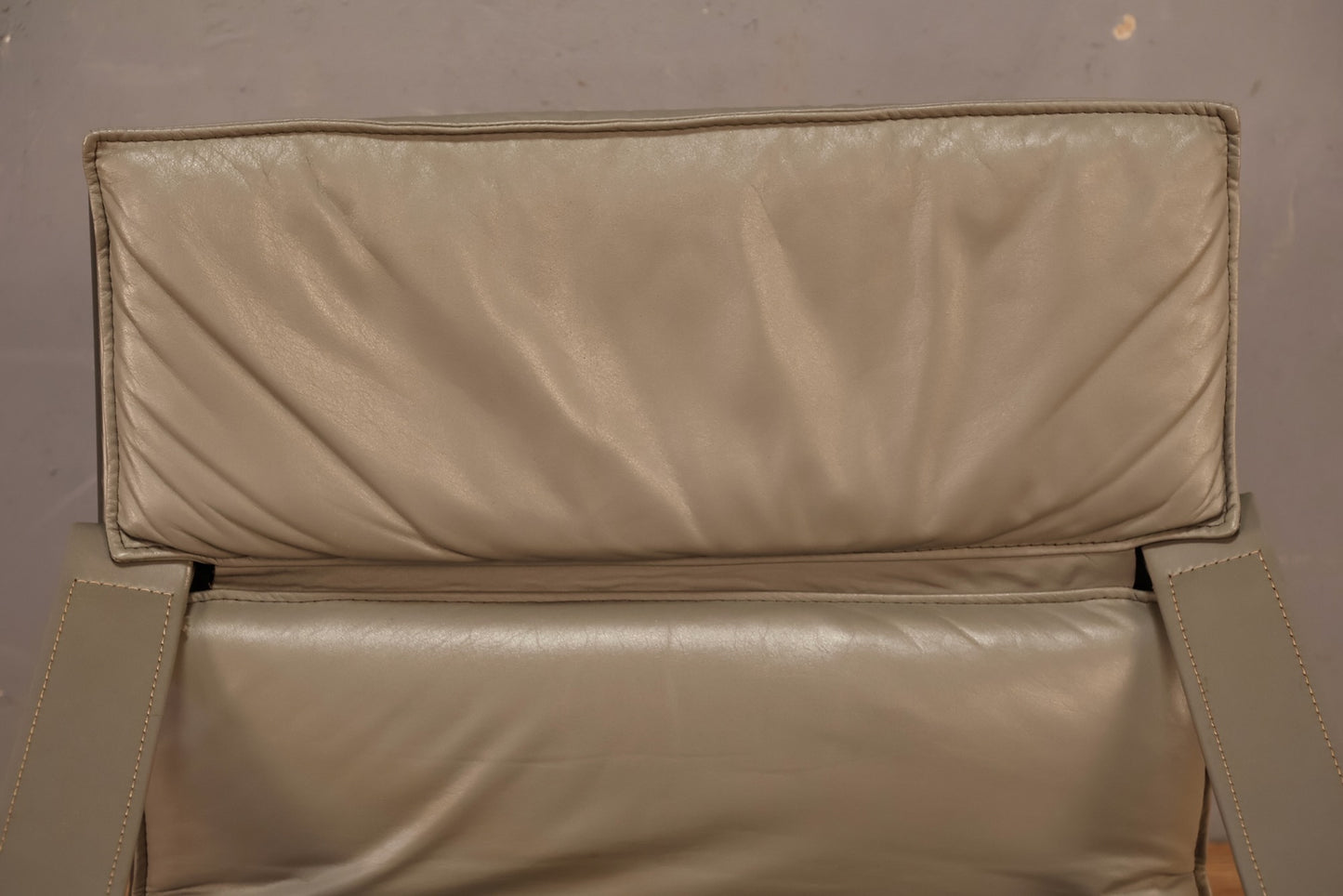 1970s Nelo Gray Leather Bentwood Lounge Chair - ONLINE ONLY