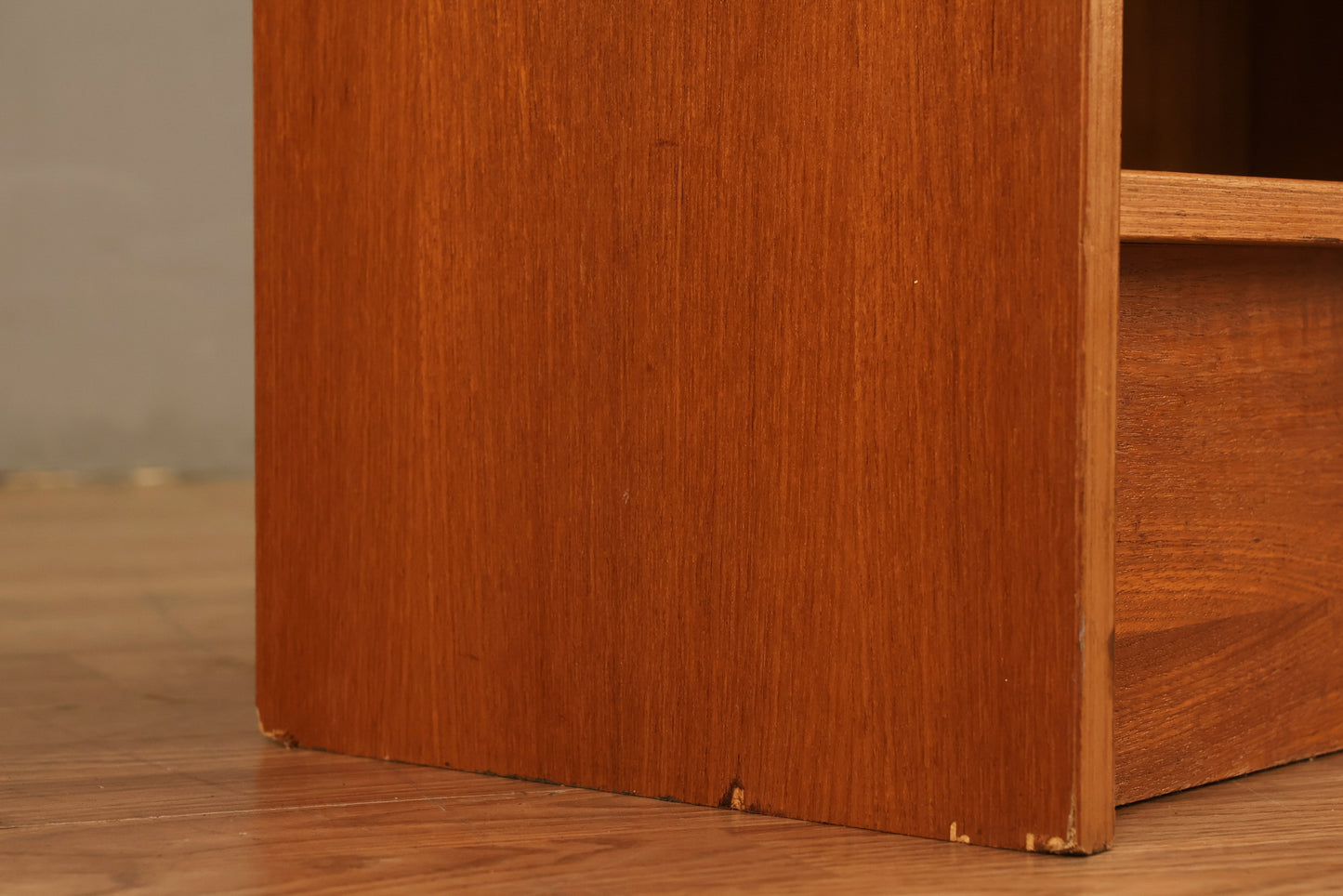 Compact Teak 3-Tier Bookshelf