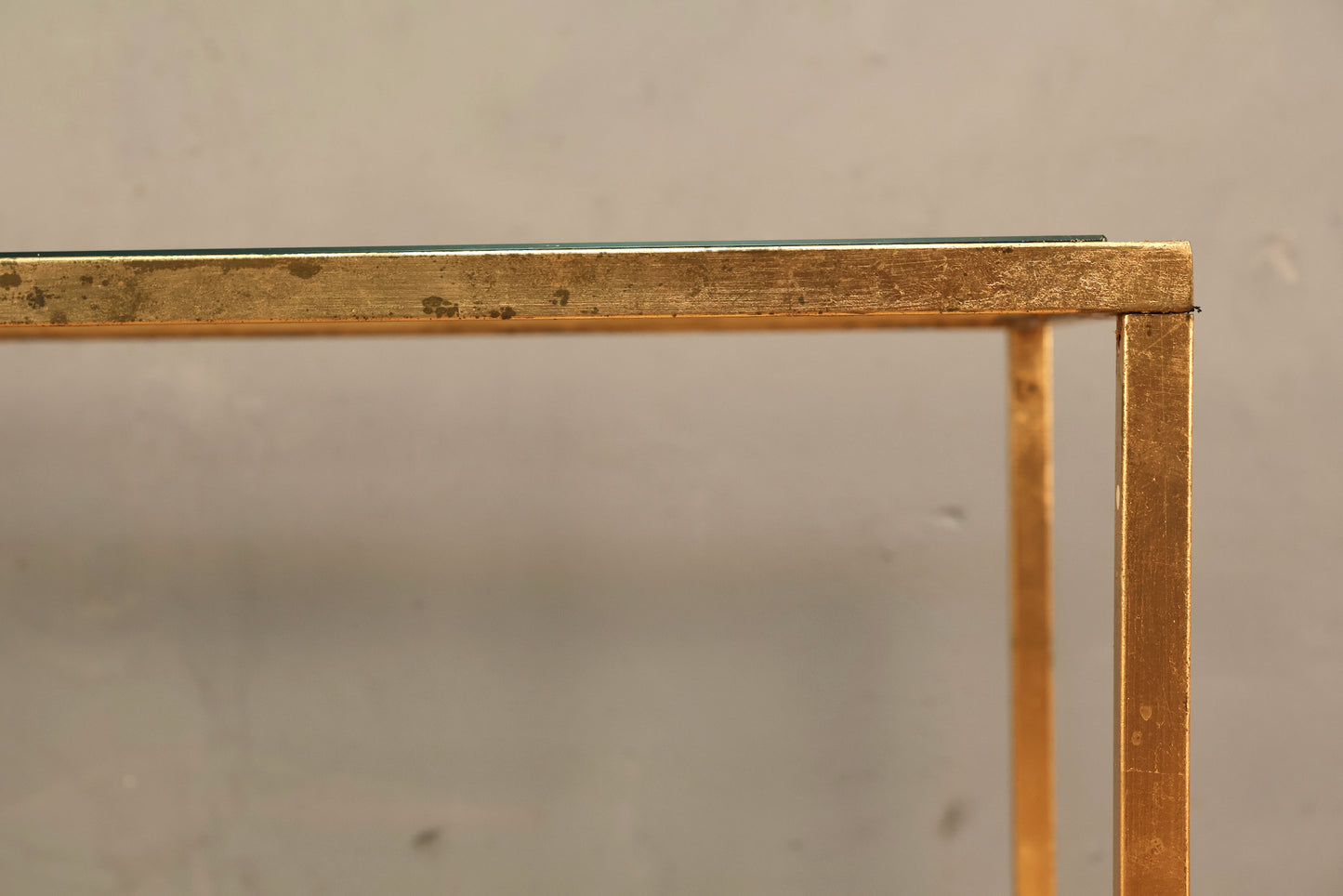 Modern Gold & Glass Coffee Table - ONLINE ONLY