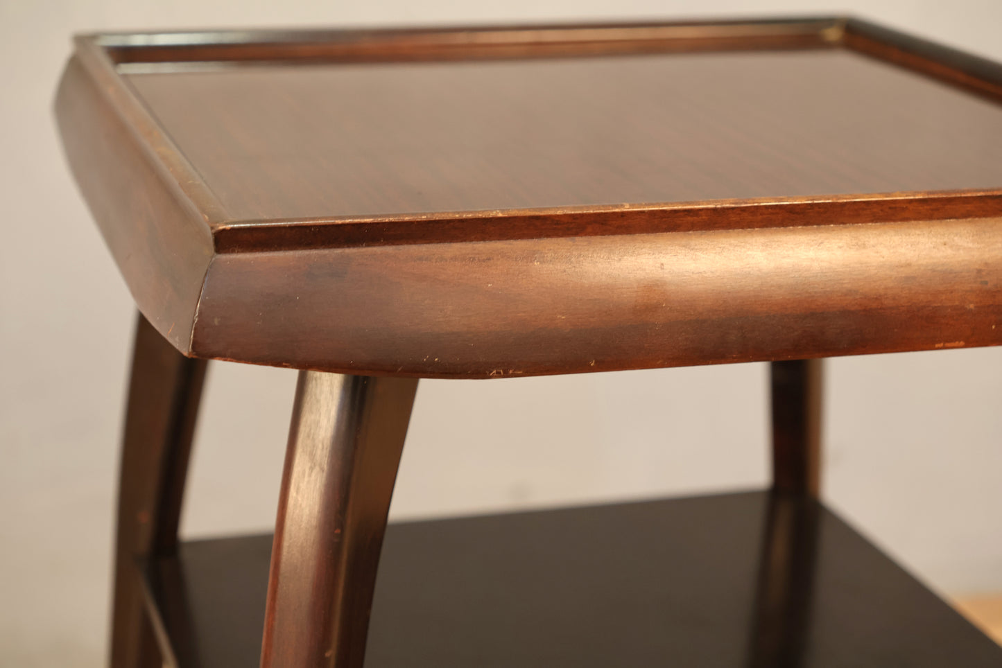 Mid Century Mahogany 2-Tier End Table