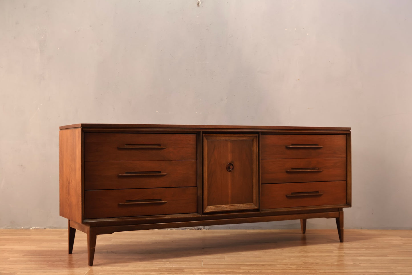 1960s Bassett "Impact" 9-Drawer Credenza