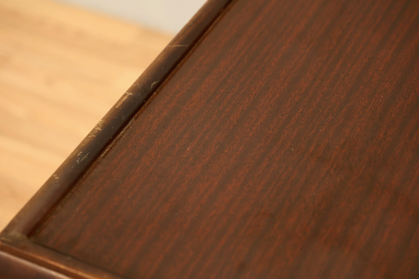 Mid Century Mahogany 2-Tier End Table