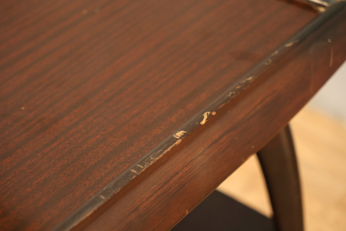 Mid Century Mahogany 2-Tier End Table