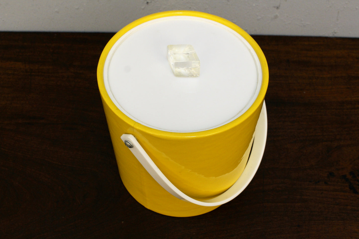 Yellow Vinyl Ice Bucket