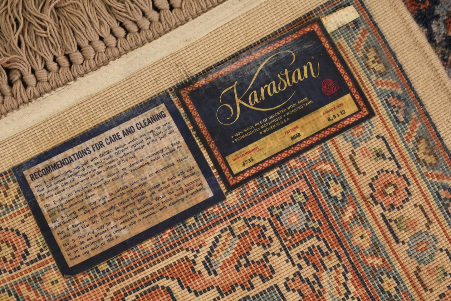 Large Karastan Muted Wool Rug - ONLINE ONLY