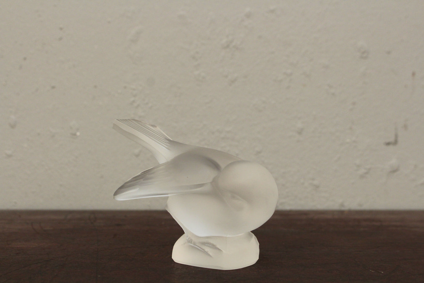 Trio of Lalique Crystal Sparrows