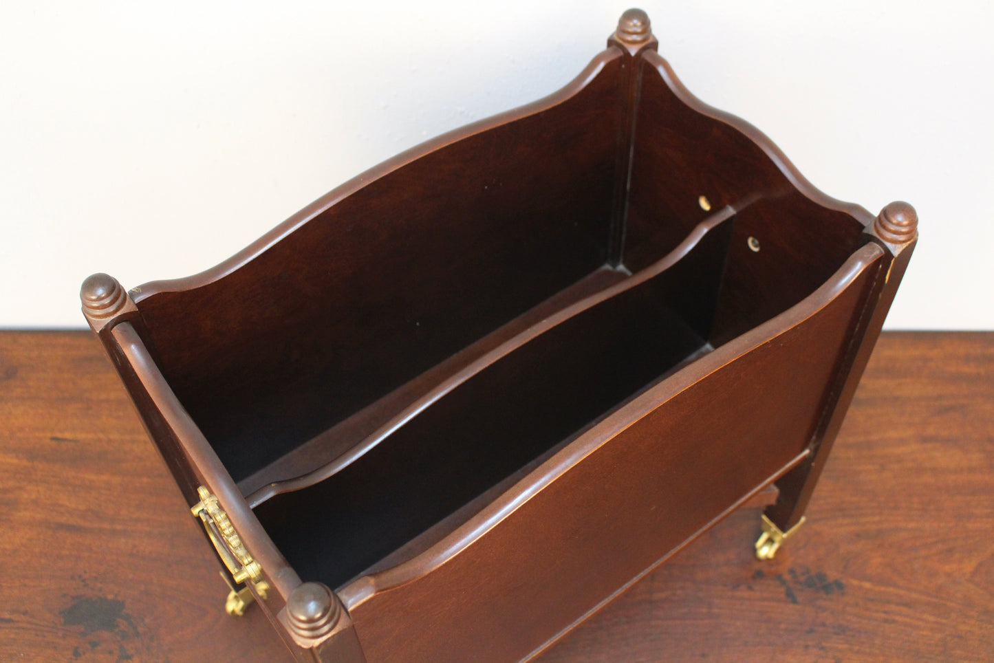 Cherry Chippendale Magazine Rack