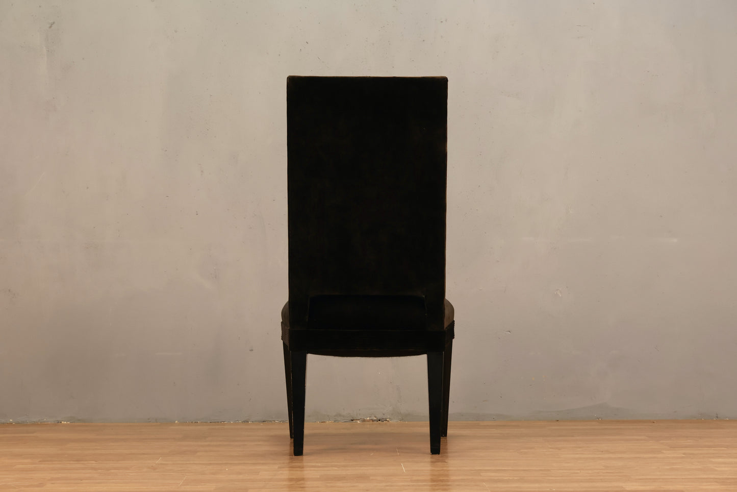 Raven Velveteen High-Back Side Chair