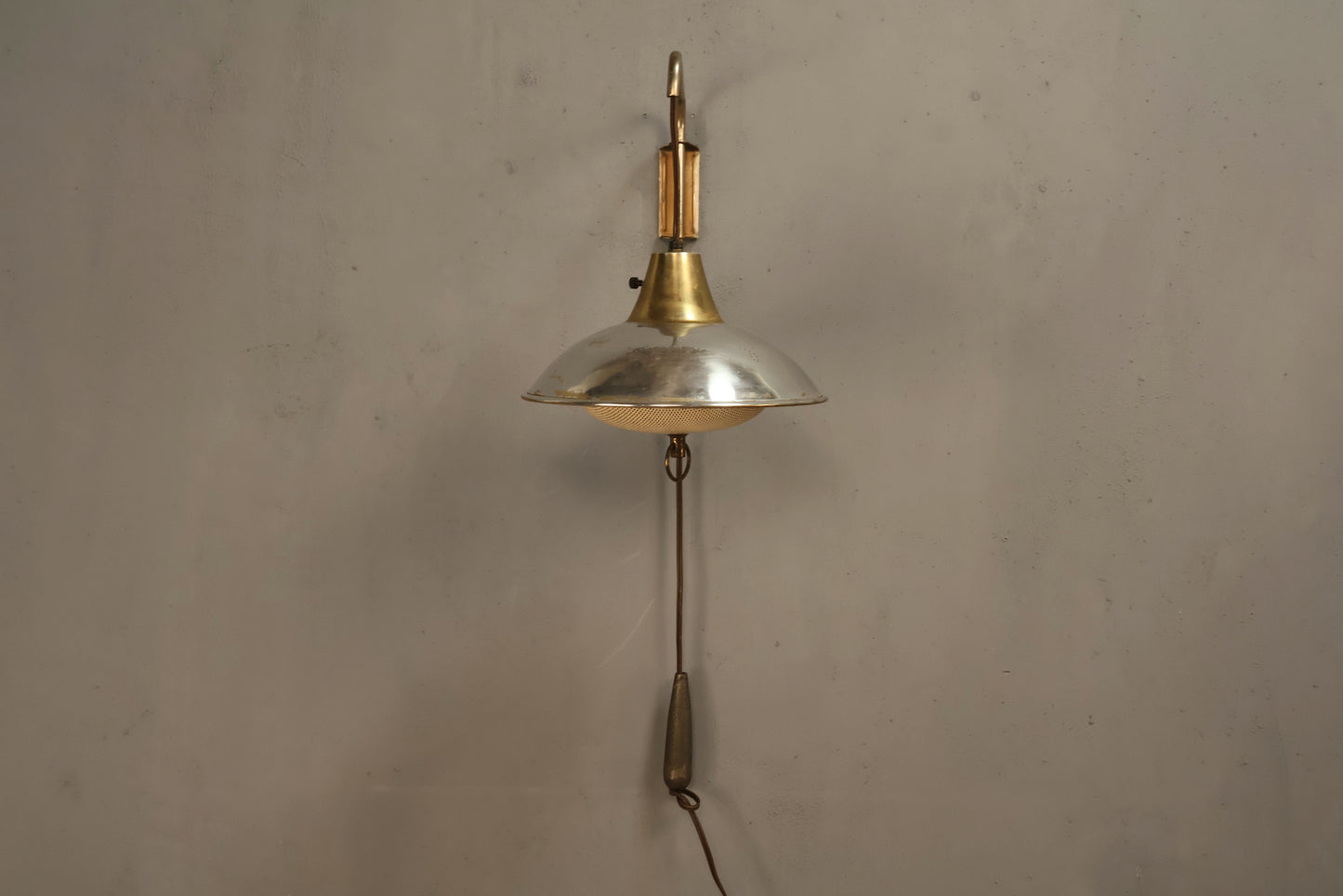Mid Century Saucer Wall Sconce