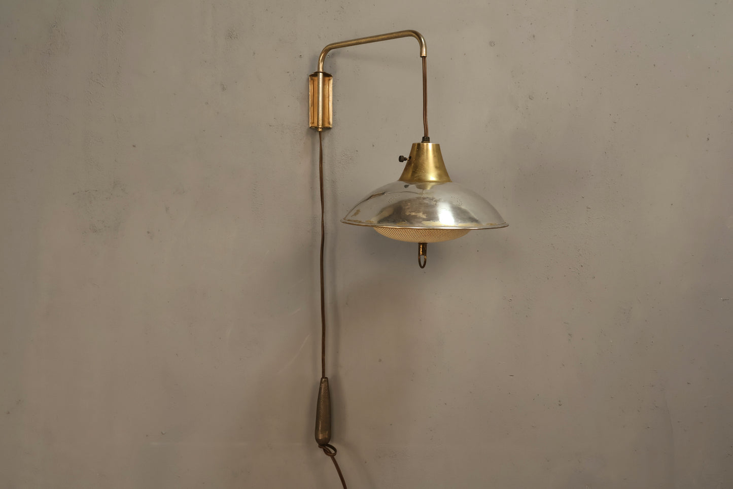 Mid Century Saucer Wall Sconce