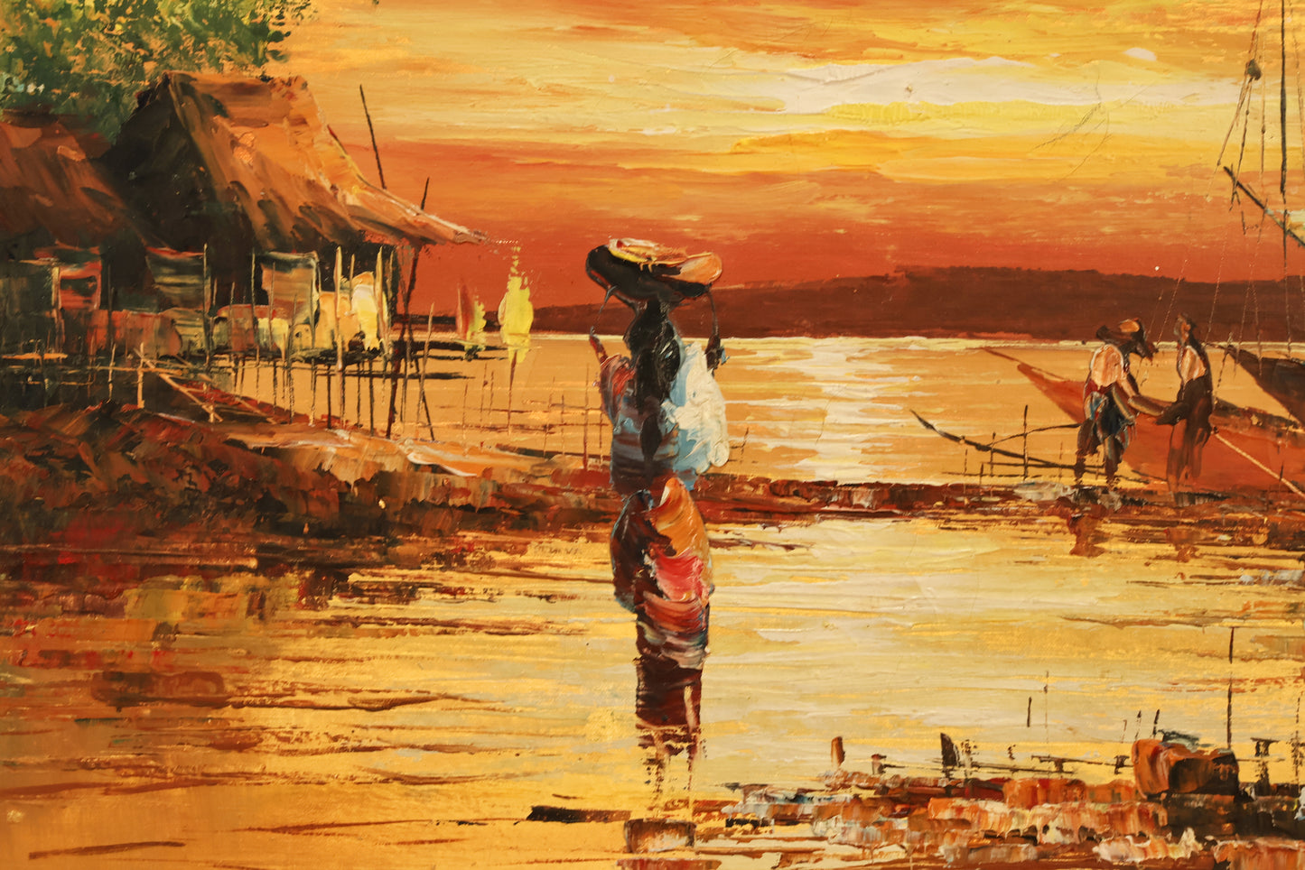 "Sunrise on the Shore" Painting
