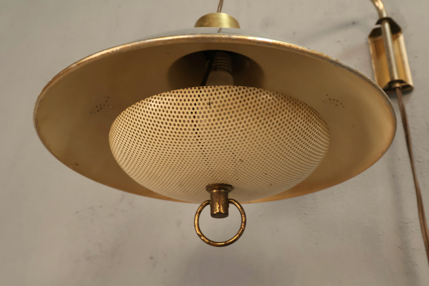 Mid Century Saucer Wall Sconce