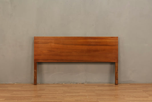 Simple Mid Century Walnut Full Headboard - ONLINE ONLY