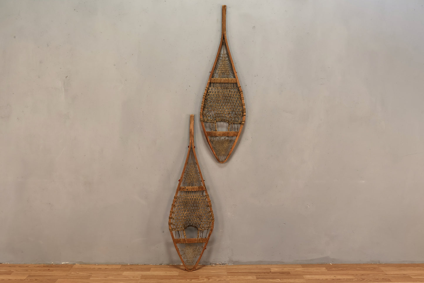 Pair of Antique Wooden Snowshoes
