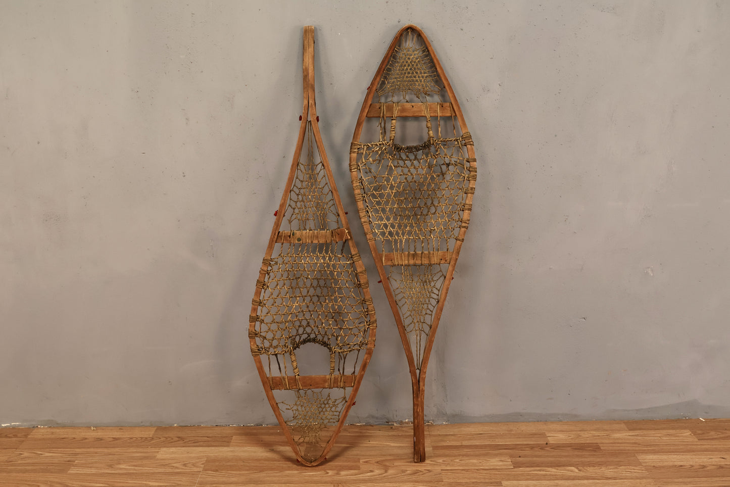 Pair of Antique Wooden Snowshoes