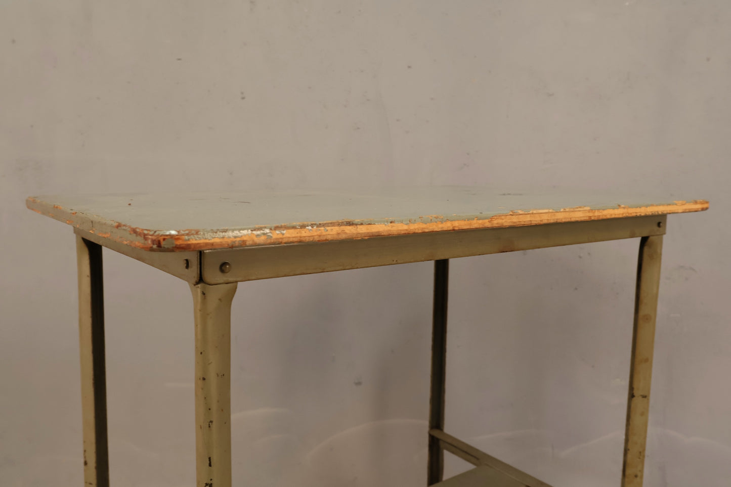 Rustic Celadon Typewriter Table