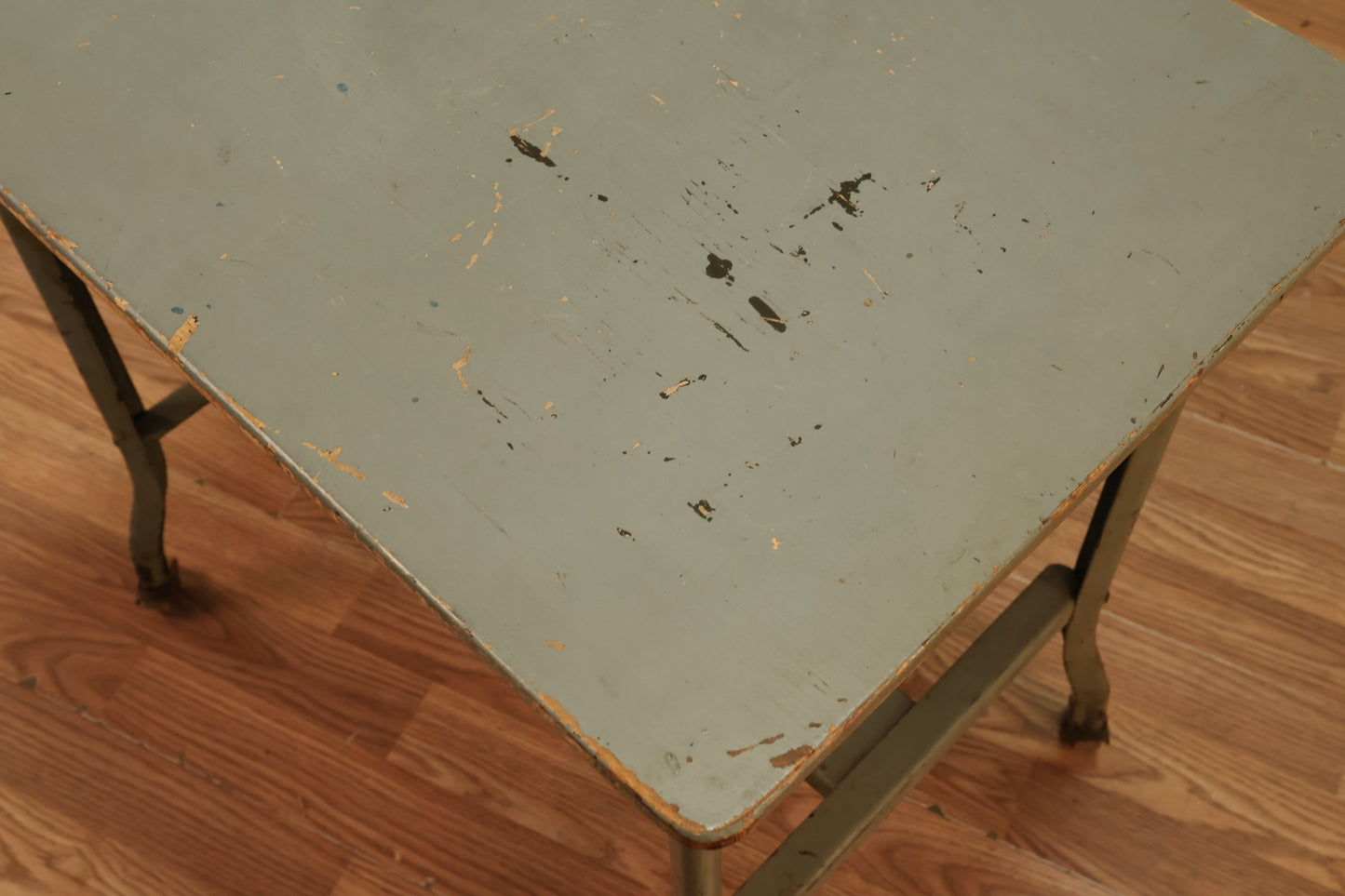Rustic Celadon Typewriter Table