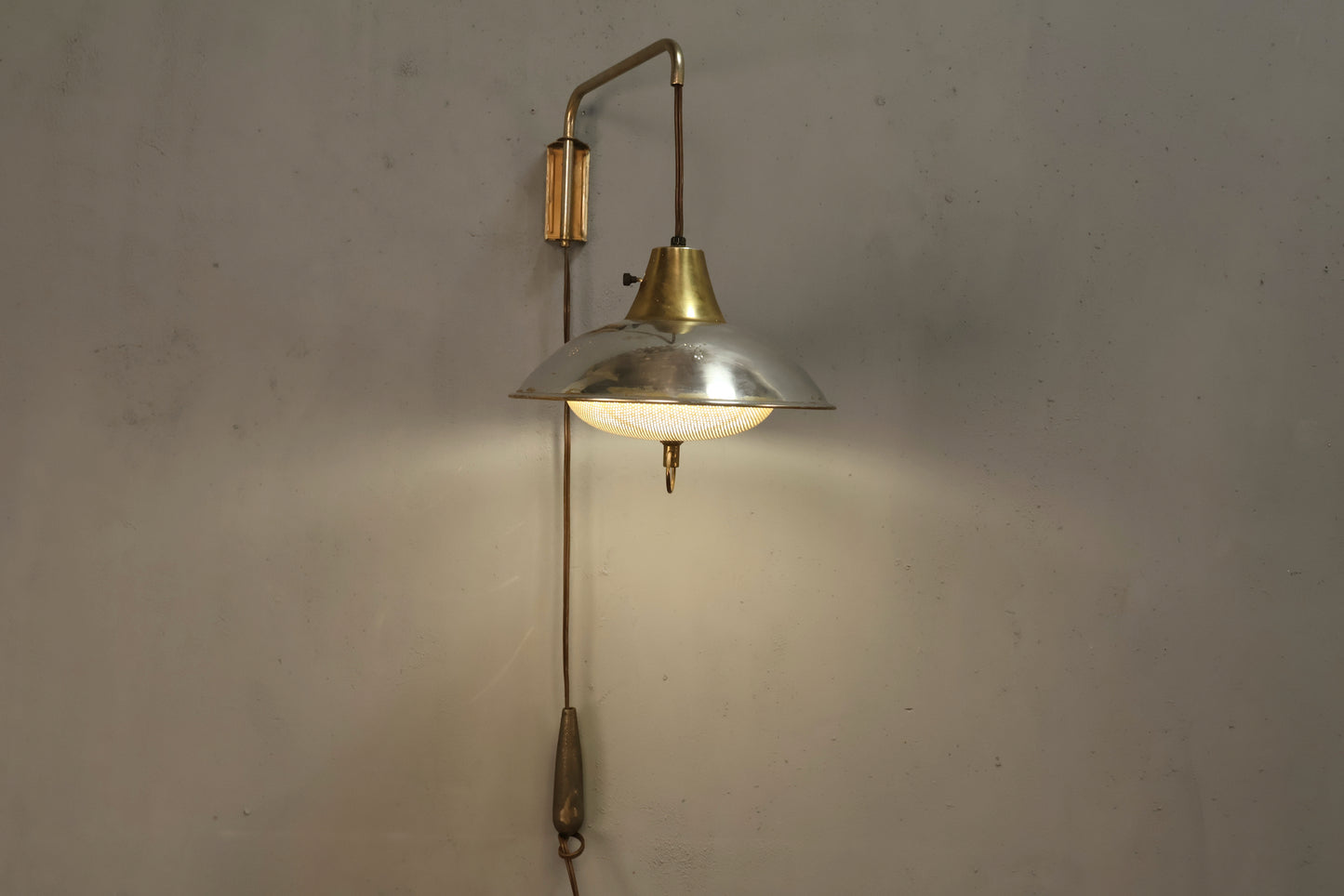 Mid Century Saucer Wall Sconce