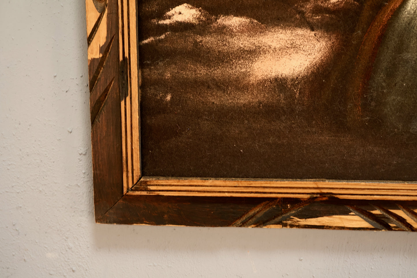 "Jesus with the Cross" Velvet Painting
