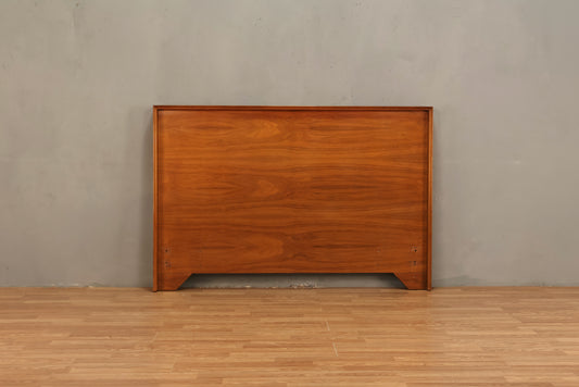 Simple Mid Century Framed Walnut Full Headboard - ONLINE ONLY