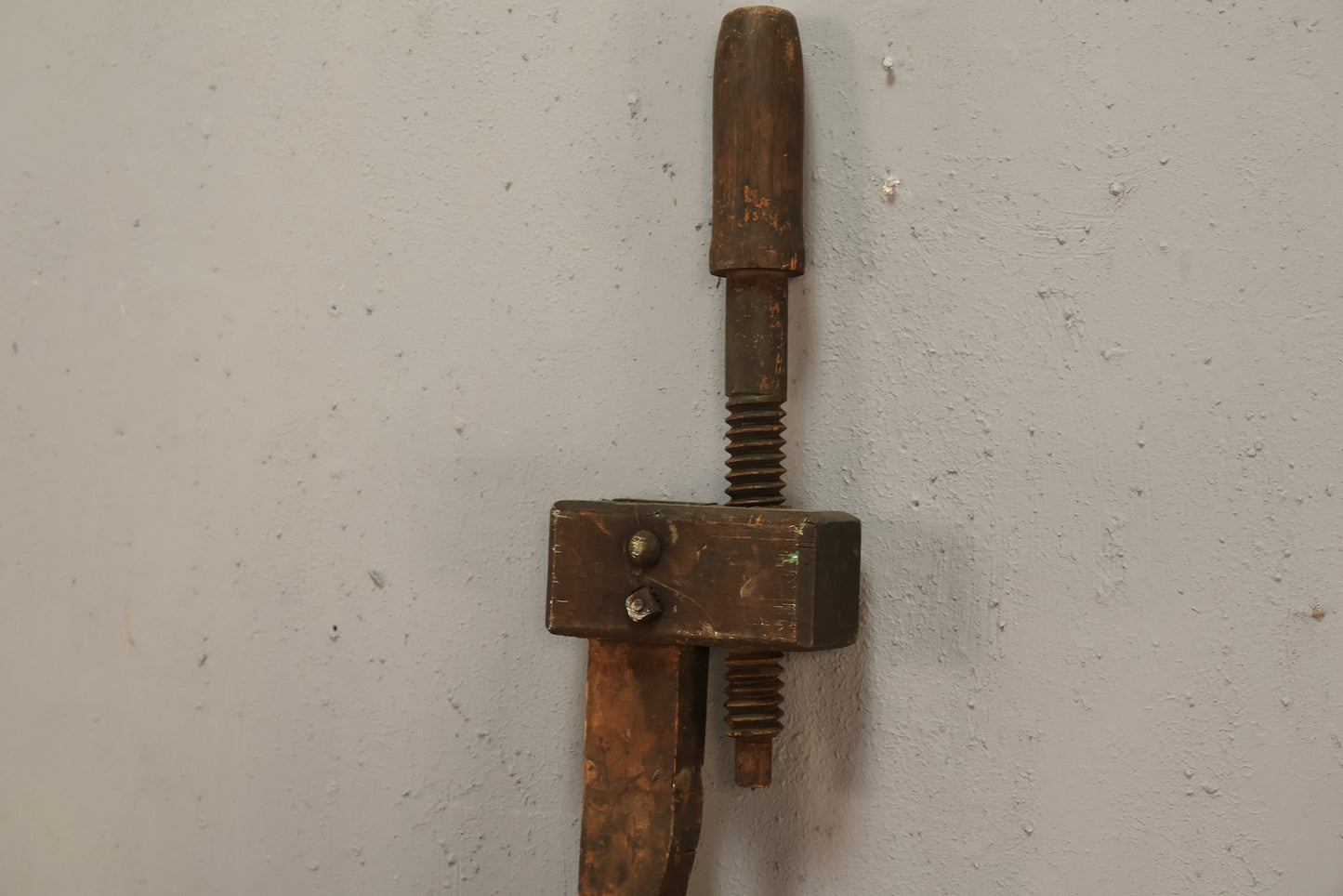 Large Rustic Wooden Clamp D