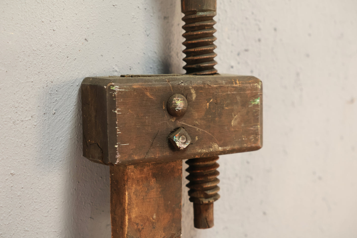 Large Rustic Wooden Clamp D