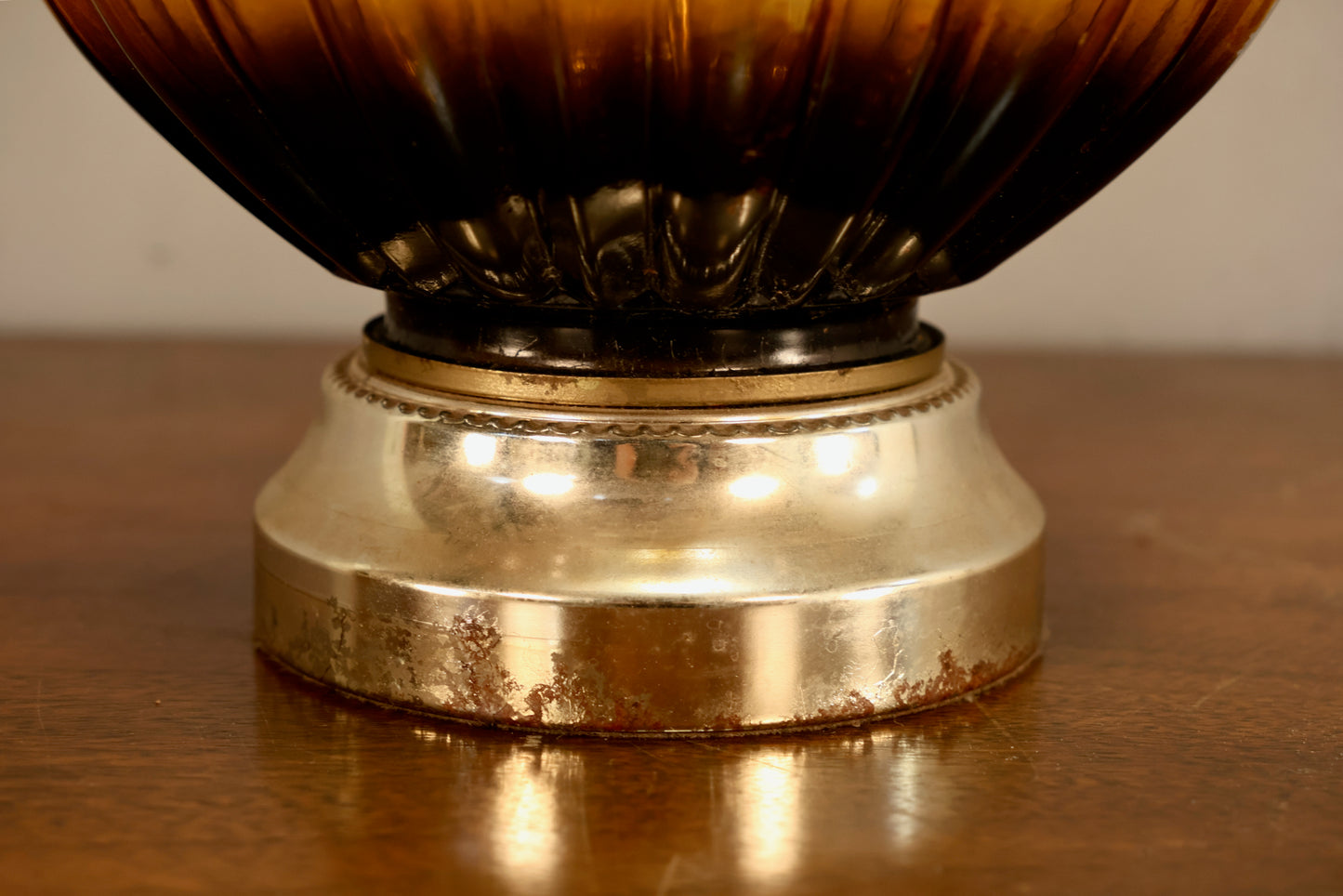 Amber Ombre Globe Lamp