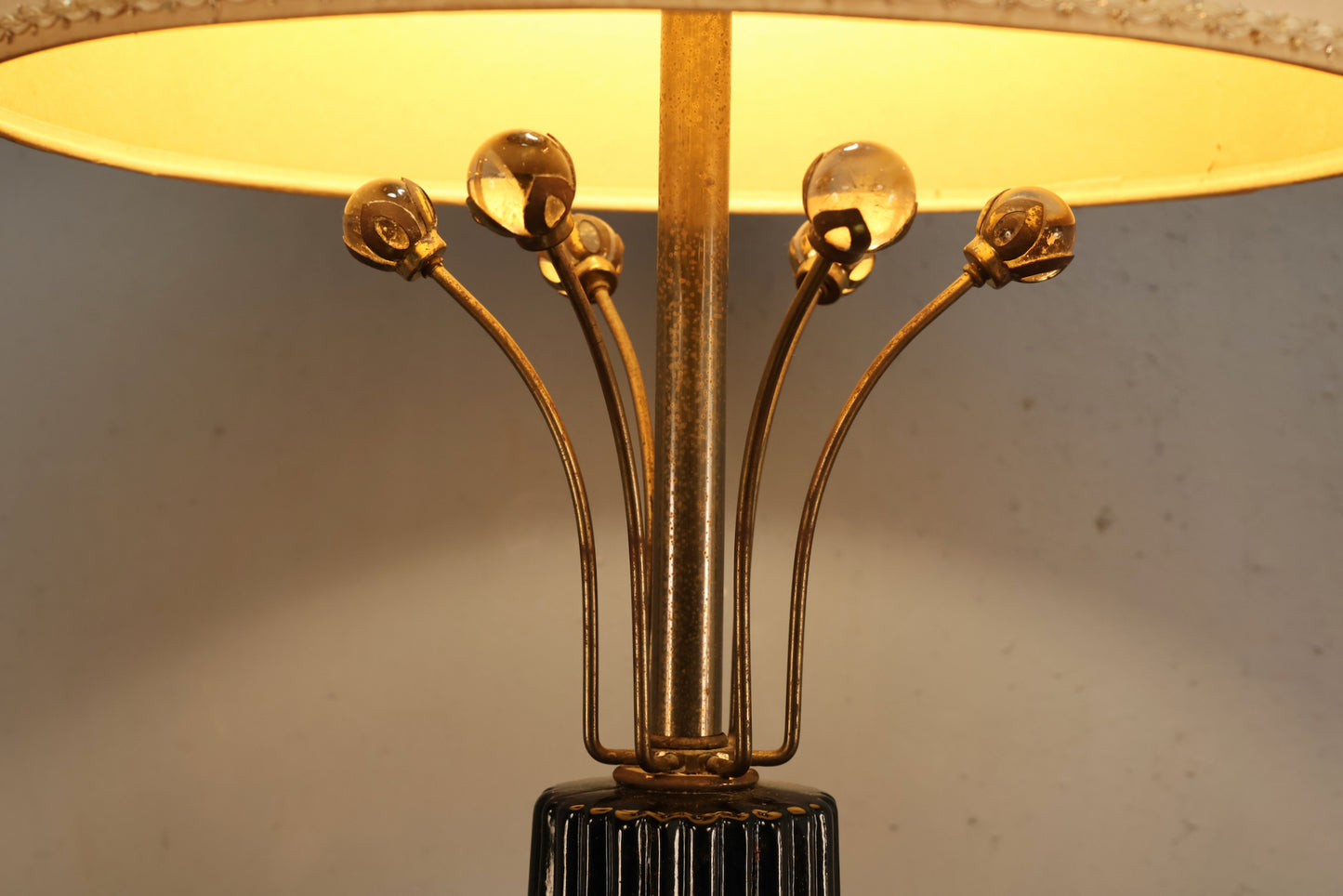 Amber Ombre Globe Lamp