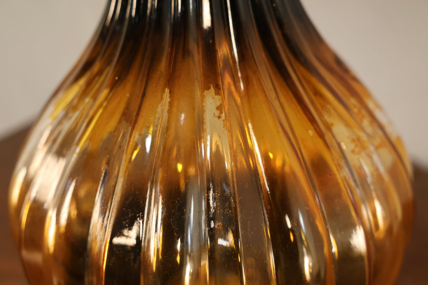 Amber Ombre Globe Lamp